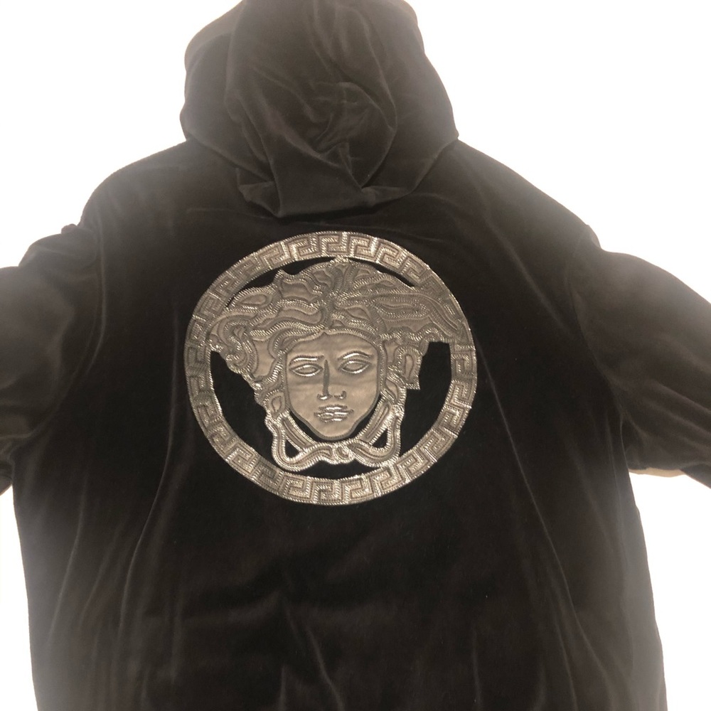 Versace zip up hoodie